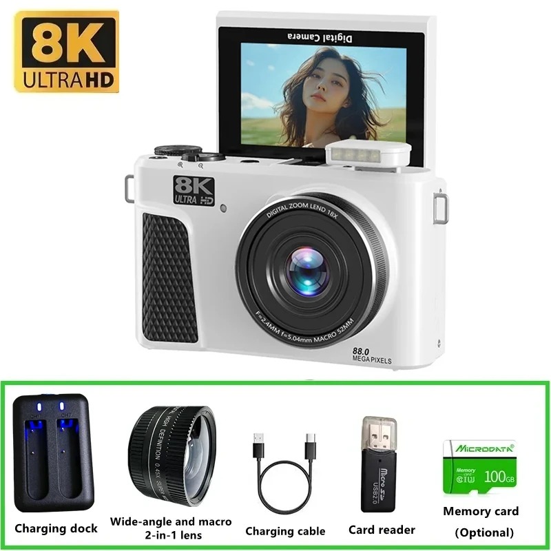 Electronic Gadgets For Home - WD300 8K 디지털 카메라 88MP 비디오