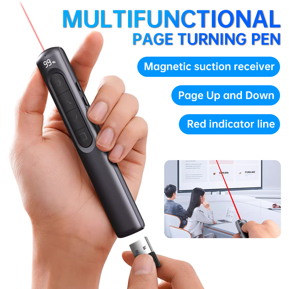 무선 페이지 터너 충전식 프리젠터 리모컨 PPT 포인터 - Laser Pointer Presenter 리뷰 및 가격