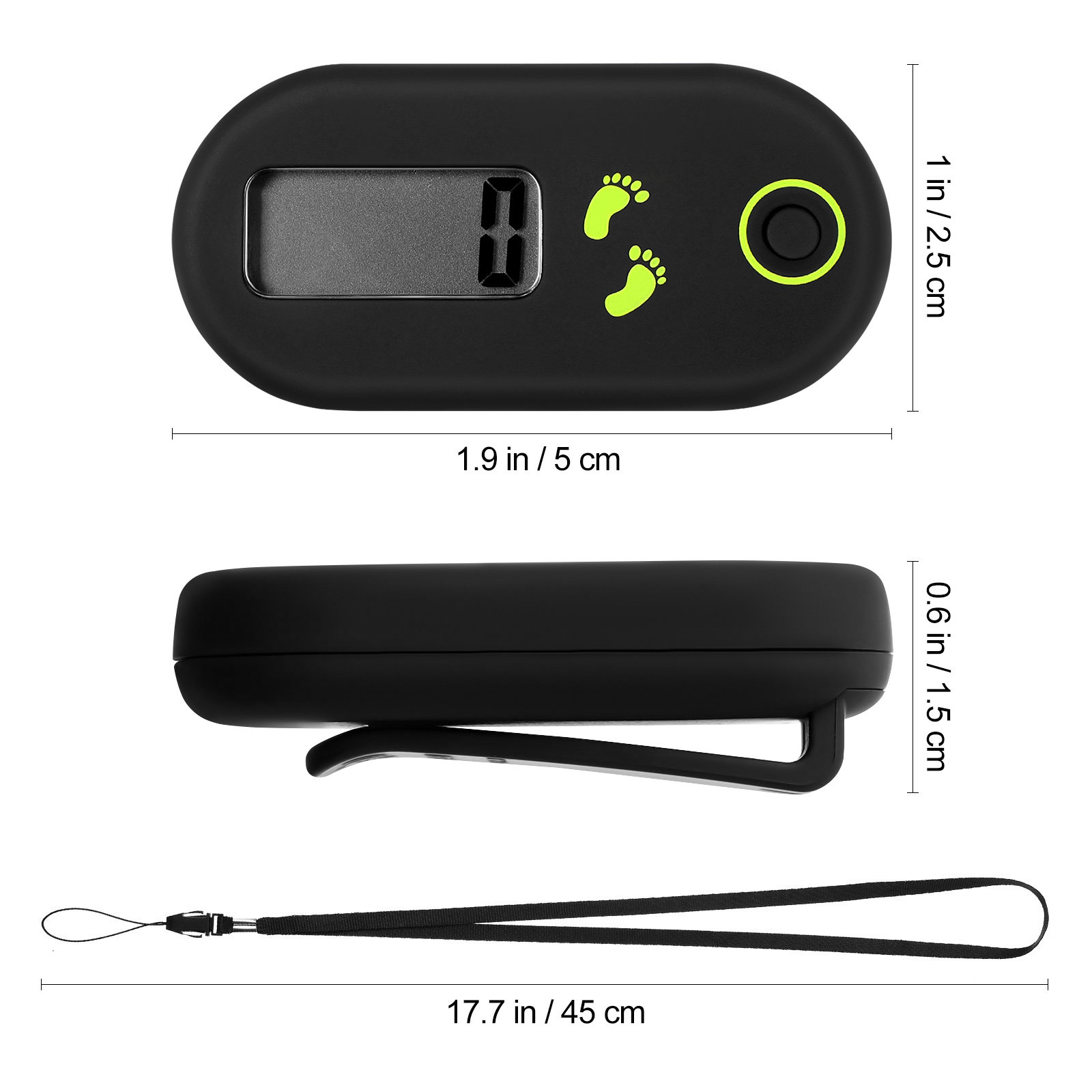 전자식 보수계 휴대용 걸음 수 측정기 미니 걷기용 보수 - Electronic Gadgets For Home 리뷰 및 가격