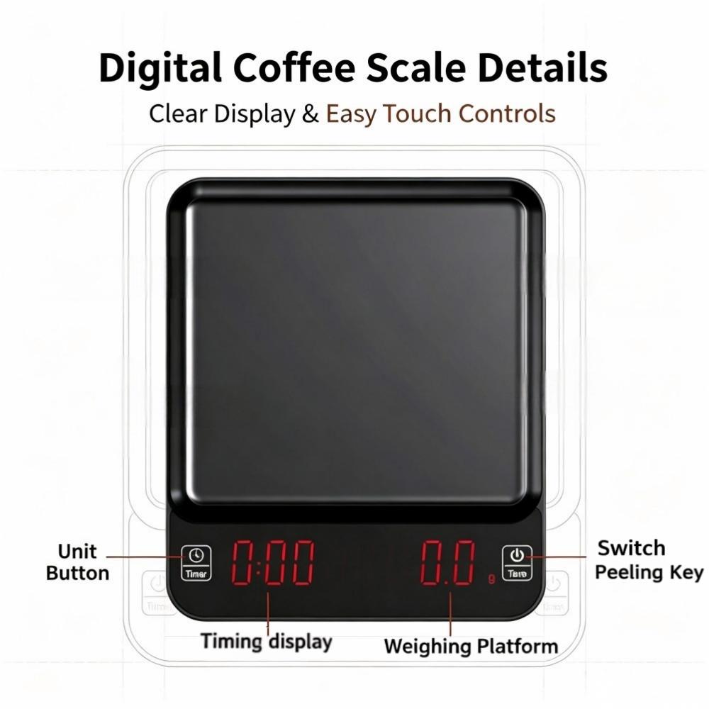 3kg/0.1g 고정밀 디지털 커피 저울, LED 휴대 - Electronics For Home 리뷰 및 가격