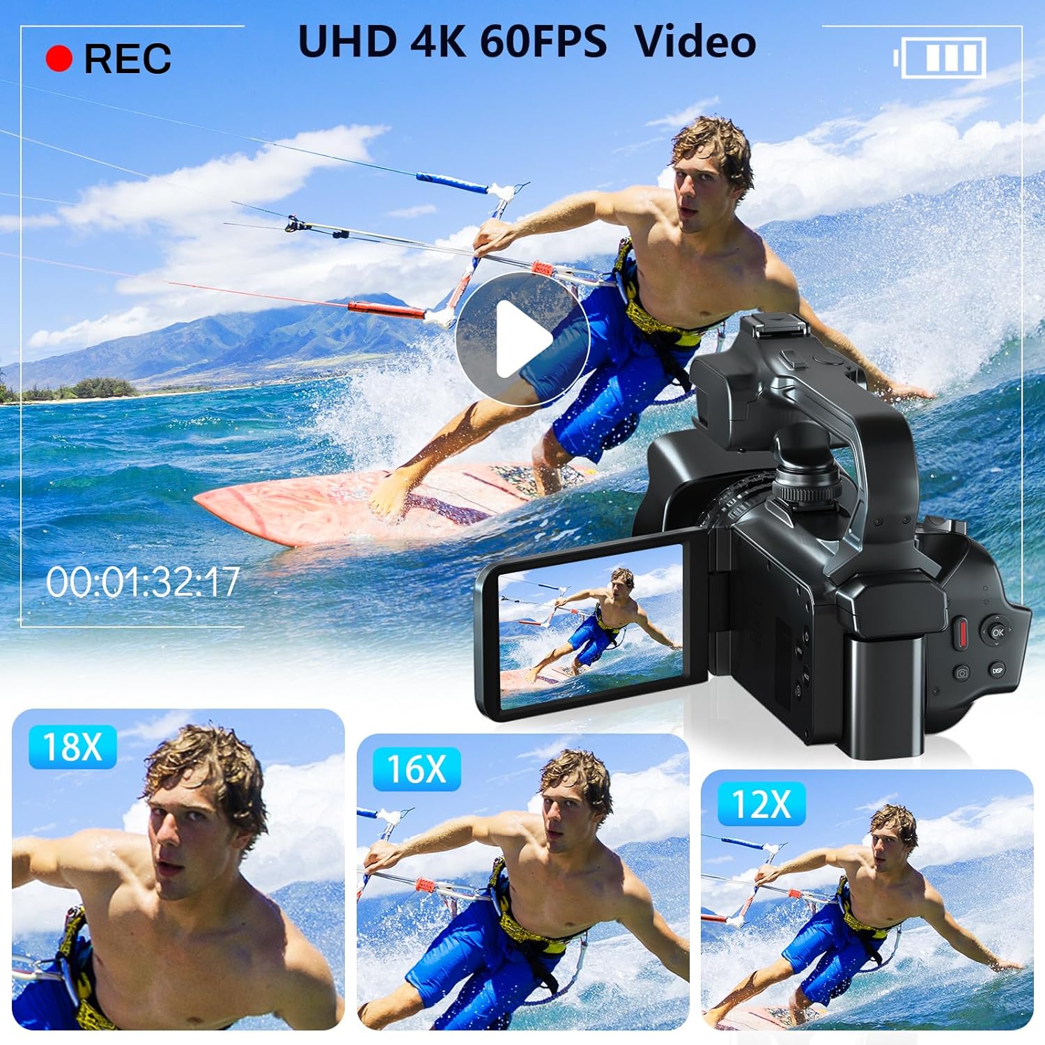 4K 전문가용 비디오 카메라 사진 촬영용 64MP 울트 - Electronic Gadgets For Home 리뷰 및 가격