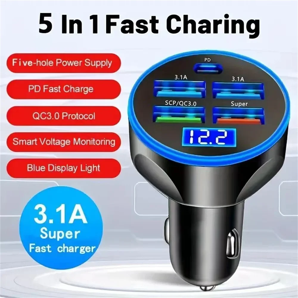 250W 초고속 충전 차량용 충전기 5-in-1 어댑터 - Election Electronics & Gadgets Store Woocommerce Theme 리뷰 및 가격