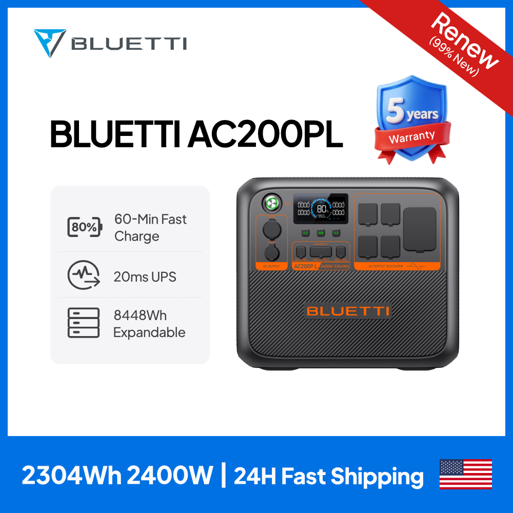블루에티 AC200PL 휴대용 파워스테이션 |   24 - Solar Powered Charger 리뷰 및 가격