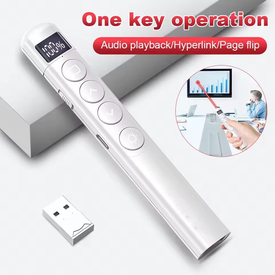 새로운 무선 PPT 리모컨 펜 프로젝터 페이지 펜, 리 - Laser Pointer Presenter 리뷰 및 가격